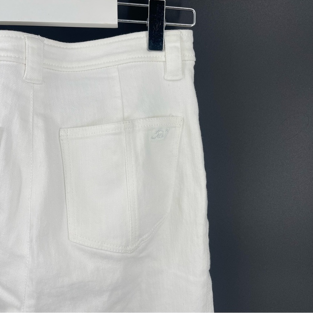 Cinq A Sept Button Fly Patch Pocket Cuffed Benji … - image 7